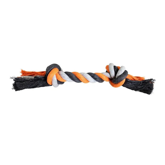 Hauptproduktbild Uzel HipHop bavlněný 2 knoty, šedá - tm.šedá, oranžová 25cm, 75g
