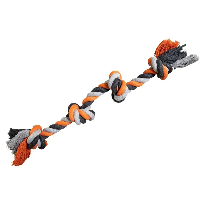 Hauptproduktbild Uzel HipHop bavlněný 4 knoty, šedá, tm.šedá, oranžová 60cm, 340g