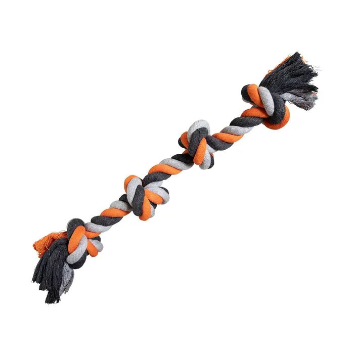 Hauptproduktbild Uzel HipHop bavlněný 4 knoty, šedá, tm.šedá, oranžová 61cm, 700g