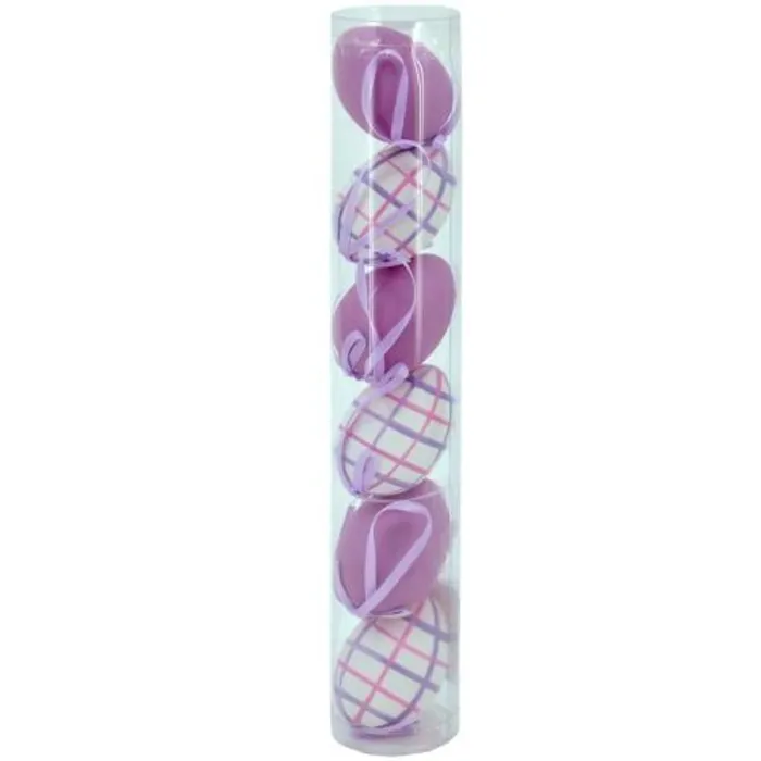 Hauptproduktbild Vajíčka velikonoční v tubě fialové 6ks / 6cm