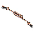 JUMBO HipHop Baumwollrolle mit 2 Dochten, grau, dunkelgrau, orange 38cm, 100g