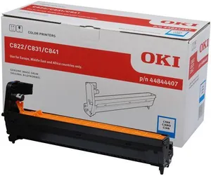 Zylinder für Drucker C822, 831, 841, OKI Cyan, 30.000 Seiten