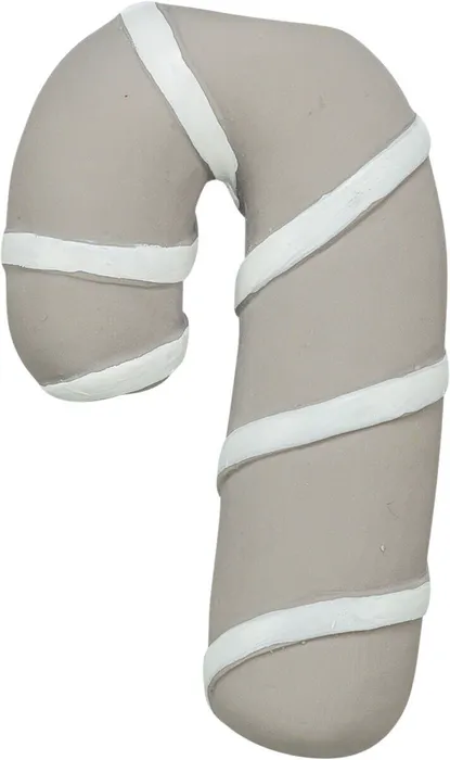 Hauptproduktbild Vánoční cukrová hůlka, se zvukem, 10 cm, latex, šedobéžová