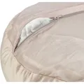Weiteres Produktbild Vánoční sametový pelech LIVIA, kulatý s okrajem, o 50 cm, béžová