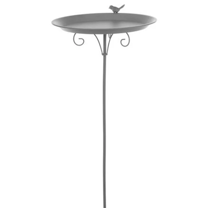 Hauptproduktbild Venkovní pítko - miska na tyči, 1,800 ml/o 35 cm, kov, šedá