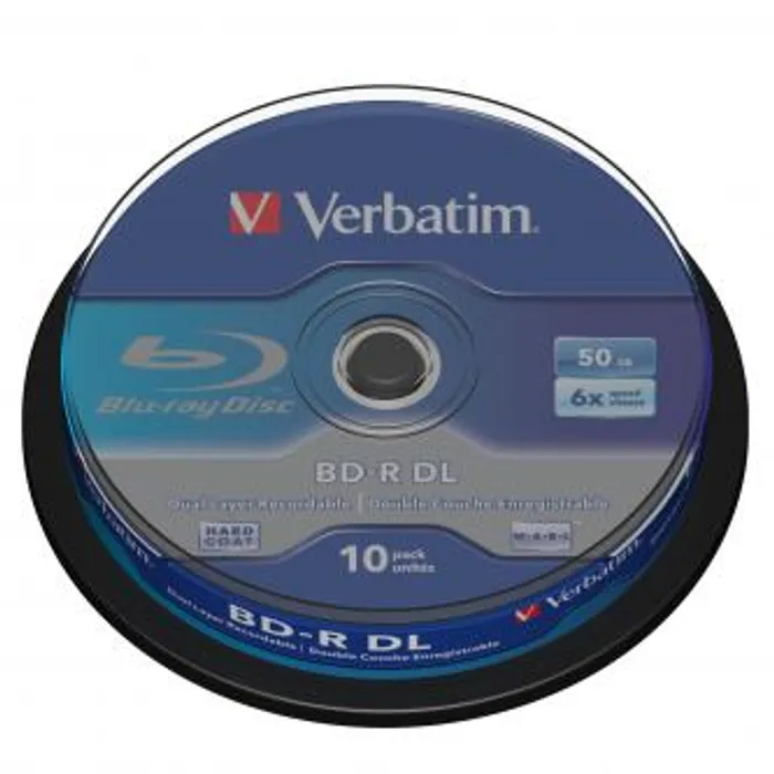 Hauptproduktbild Verbatim BD-R, Dual Layer 50GB, cake box, 43746, 6x, 10-pack, pro archivaci dat