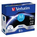 Verbatim MDISC, Lifetime archival BDXL, 100GB, jewel box, 43834, 4x, 5er Pack