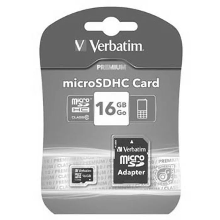 Hauptproduktbild Verbatim Micro Secure Digital Card, 16GB, micro SDHC, 44082, UHS-I U1 (Class 10), s adapt
