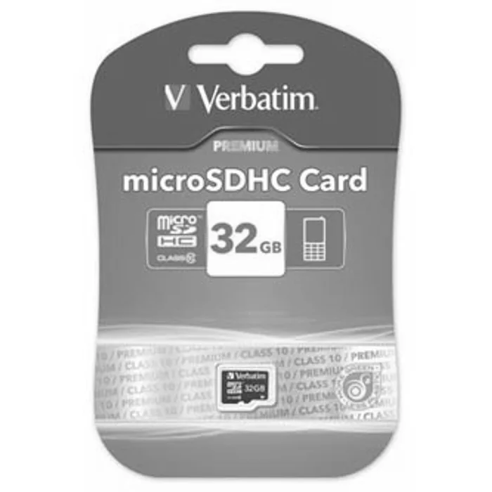 Hauptproduktbild Verbatim Micro Secure Digital Card, 32GB, micro SDHC, 44013, UHS-I U1 (Class 10), bez ada