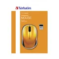 Verbatim Maus Go Nano 49045, 1600DPI, 2.4 [GHz], optisch, 3Tas., schnurlos, orange, 2 Stk AA