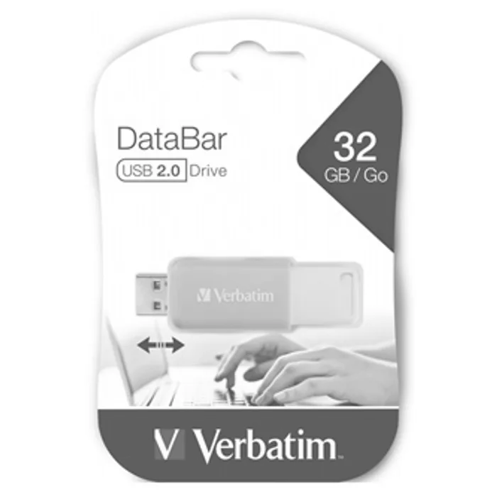 Hauptproduktbild Verbatim USB flash disk, 2.0, 32GB, DataBar, zelený, 49454, pro archivaci dat