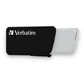 Verbatim USB flash disk, USB 3.0 (3.2 Gen 1), 32GB, Store N Click, schwarz, 49307, USB A, mit herausziehbarem Konnektro
