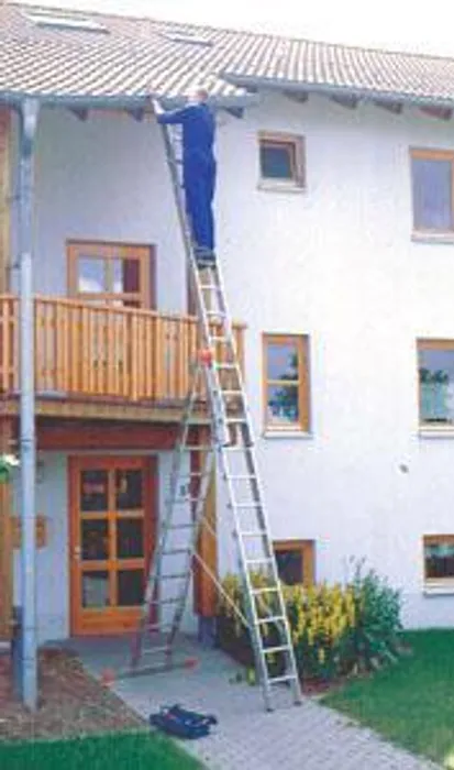 Hauptproduktbild Víceúčelový žebřík, 3x14 příček, hliníkový,  KRAUSE "Tribilo"