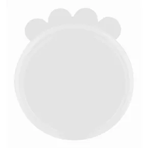 Deckel für Dosen, Silikon klein 7,6 cm/2 Stück transparent
