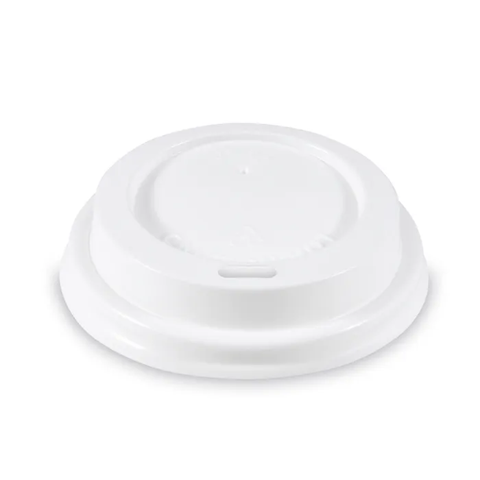 Hauptproduktbild Víčko vypouklé bílé pro papírové kelímky průměr 73 mm [100 ks]