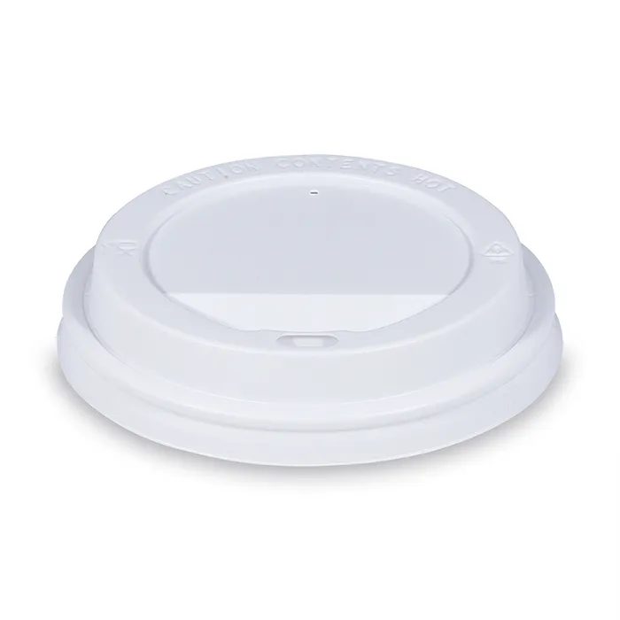 Hauptproduktbild Víčko vypouklé bílé pro papírové kelímky průměr 90 mm [100 ks]
