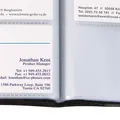 Weiteres Produktbild Visitenkarte, schwarz, matt, 192 Stück, SIGEL