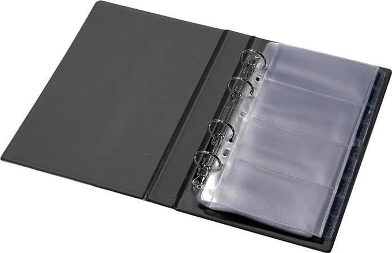 Hauptproduktbild Vizitkář kroužkový, na 200 ks, PANTAPLAST, černý