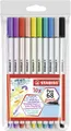 Filamentmarker mit flexibler Pinselspitze STABILO Pen 68 Pinsel – 10er-Set