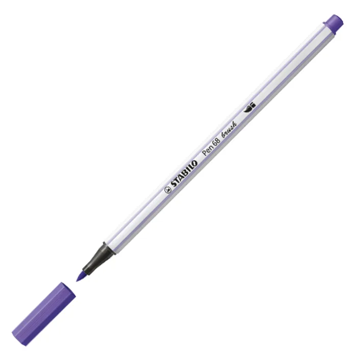 Hauptproduktbild Vláknový fix s flexibilním štětcovým hrotem STABILO Pen 68 brush fialová [1 ks]