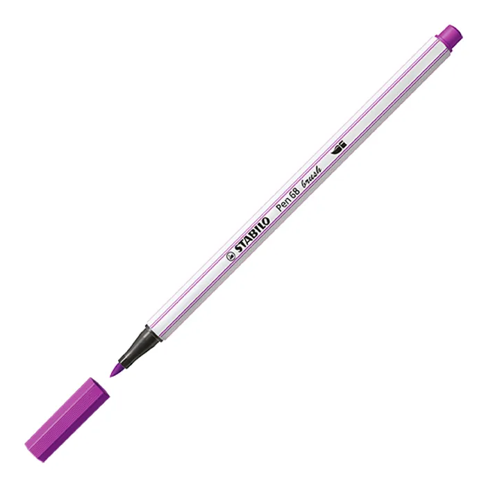 Hauptproduktbild Vláknový fix s flexibilním štětcovým hrotem STABILO Pen 68 brush lila [1 ks]