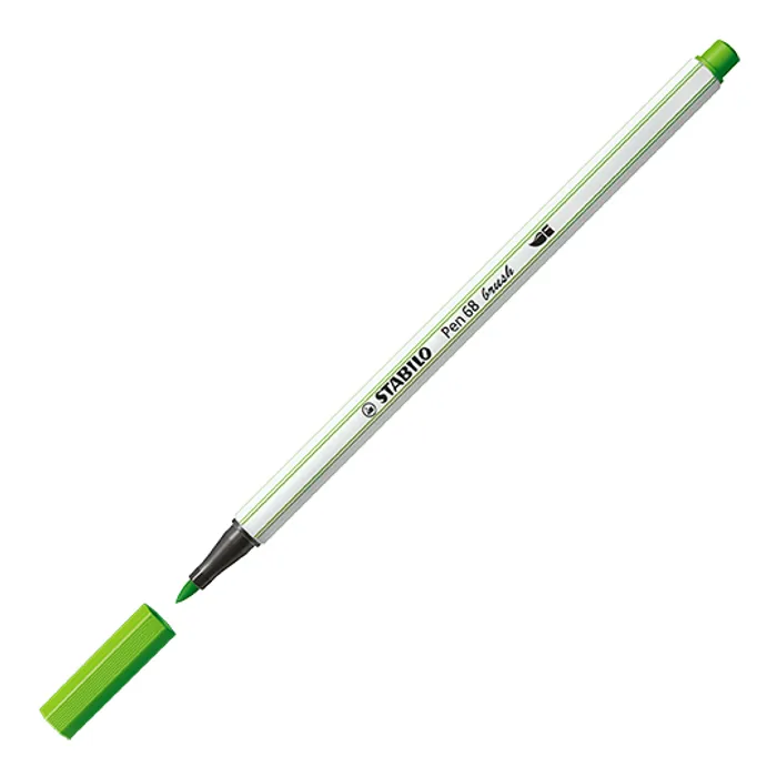 Hauptproduktbild Vláknový fix s flexibilním štětcovým hrotem STABILO Pen 68 brush listová zeleň [1 ks]