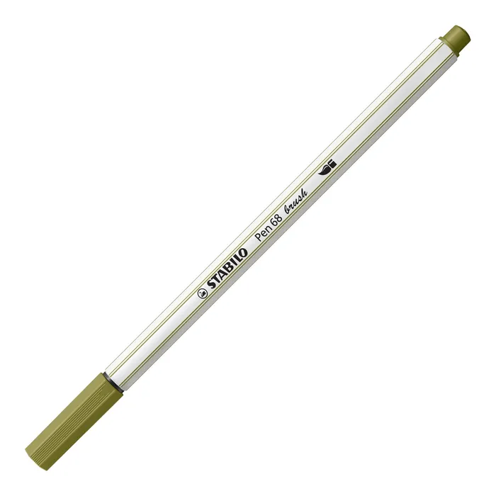Hauptproduktbild Vláknový fix s flexibilním štětcovým hrotem STABILO Pen 68 brush matná zelená [1 ks]