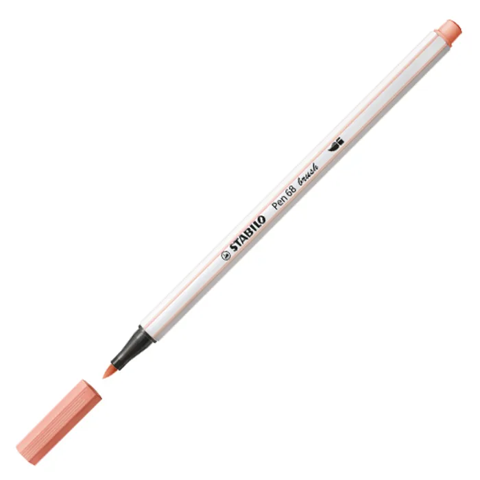 Hauptproduktbild Vláknový fix s flexibilním štětcovým hrotem STABILO Pen 68 brush meruňka [1 ks]