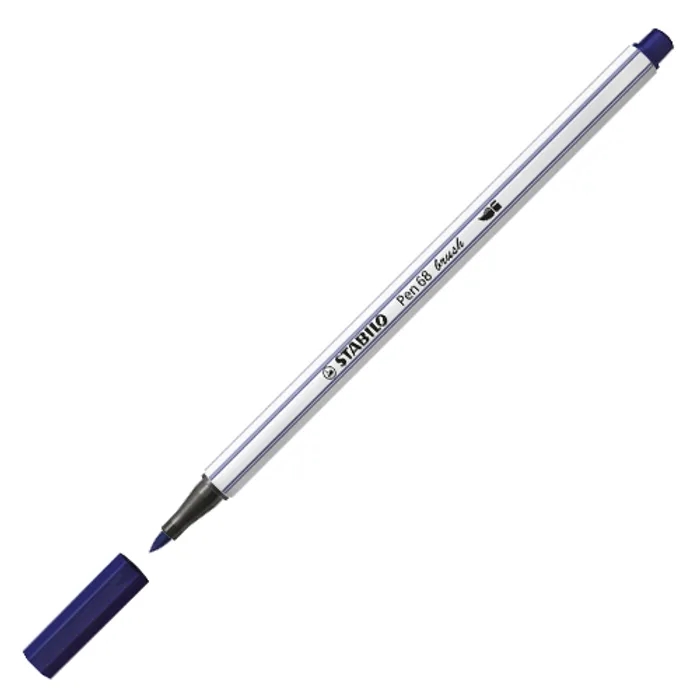 Hauptproduktbild Vláknový fix s flexibilním štětcovým hrotem STABILO Pen 68 brush mořská modrá [1 ks]