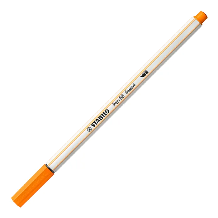 Hauptproduktbild Vláknový fix s flexibilním štětcovým hrotem STABILO Pen 68 brush oranžová [1 ks]