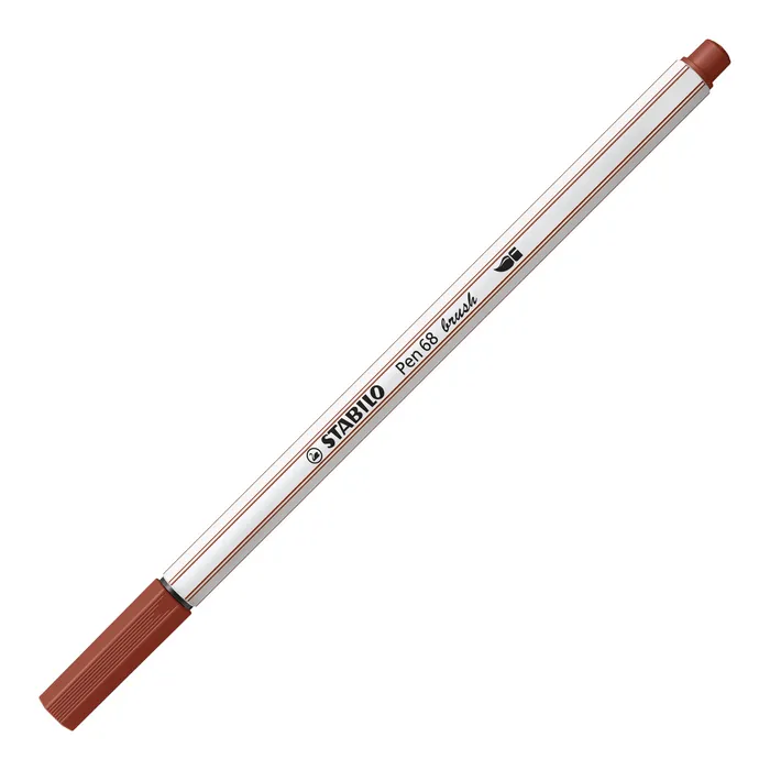 Hauptproduktbild Vláknový fix s flexibilním štětcovým hrotem STABILO Pen 68 brush siena [1 ks]