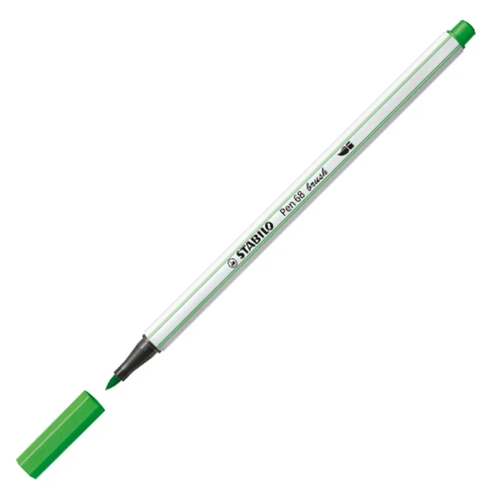 Hauptproduktbild Vláknový fix s flexibilním štětcovým hrotem STABILO Pen 68 brush světle zelená [1 ks]