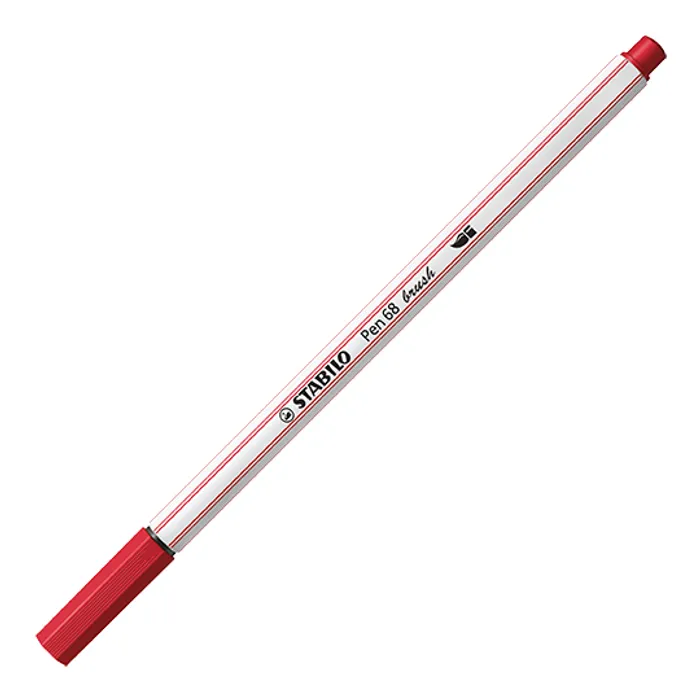 Hauptproduktbild Vláknový fix s flexibilním štětcovým hrotem STABILO Pen 68 brush tmavě červená [1 ks]