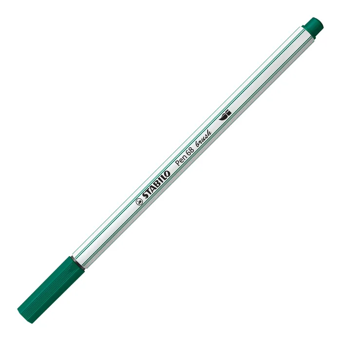 Hauptproduktbild Vláknový fix s flexibilním štětcovým hrotem STABILO Pen 68 brush tyrkysově zelená [1 ks]