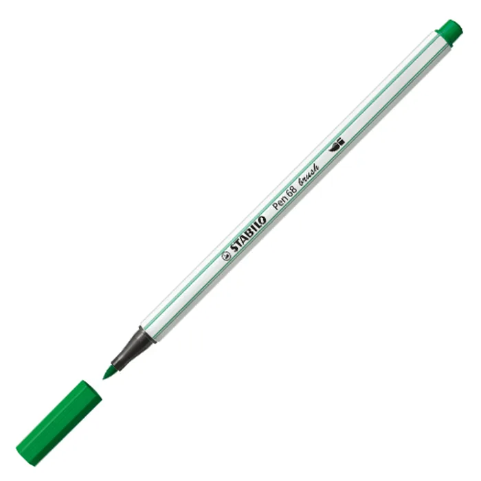 Hauptproduktbild Vláknový fix s flexibilním štětcovým hrotem STABILO Pen 68 brush zelená [1 ks]