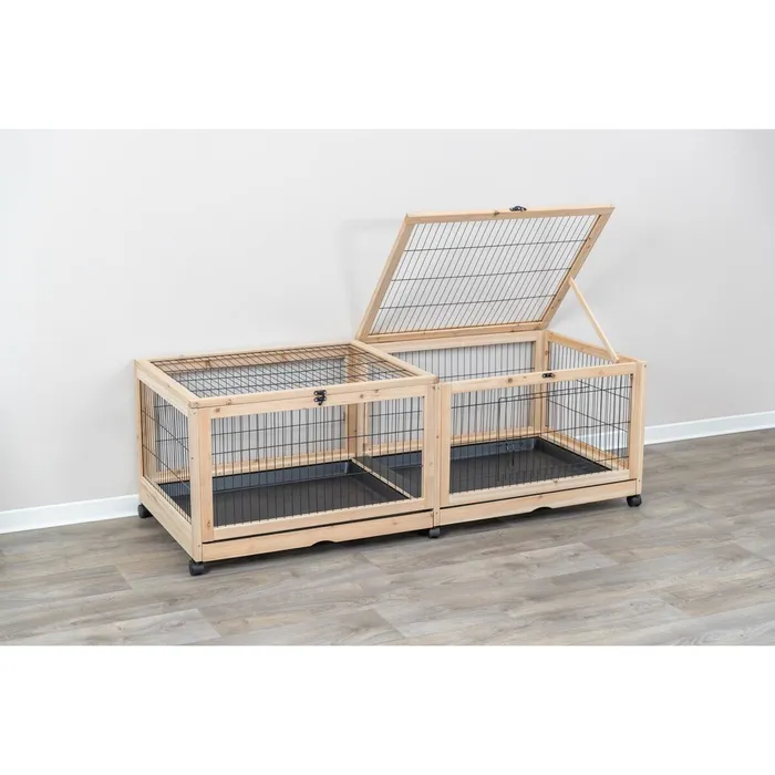 Hauptproduktbild Vnitřní výběh pro hlodavce 150 × 50 × 60 cm, dřevo/kov