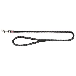 CAVO Leine rund - schwarz/silber S-M: 1,00m/12mm