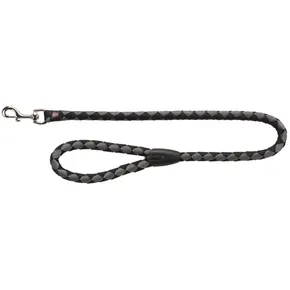 CAVO Leine rund - schwarz/silber L-XL: 1,00m/18mm