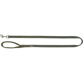 PREMIUM-Leine mit gefülltem Griff, olivgrün M-L: 1,00 m/20 mm