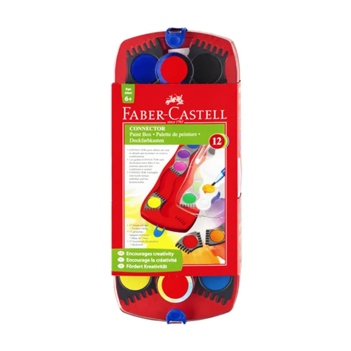Hauptproduktbild Vodové barvy Faber-Castell 125030 Connector 12 barev