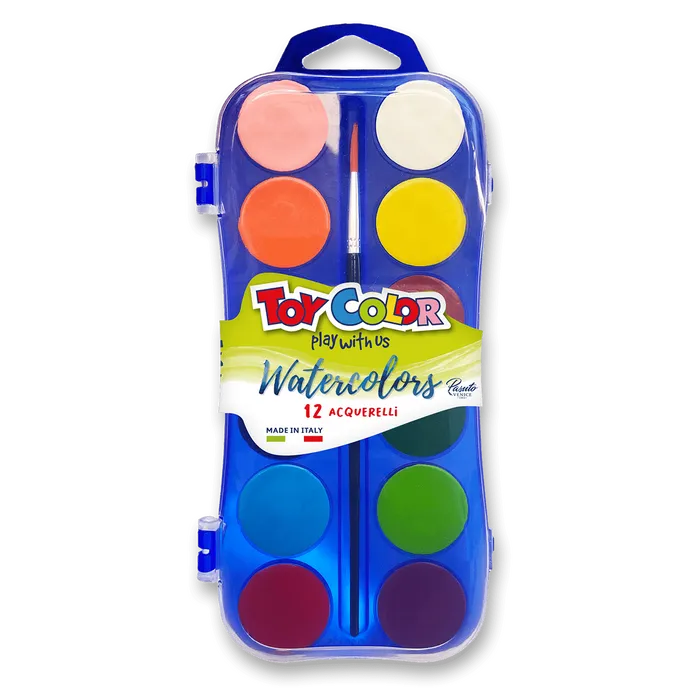 Hauptproduktbild Vodové barvy Pasuto Toy Color - 12 barev, 30 mm