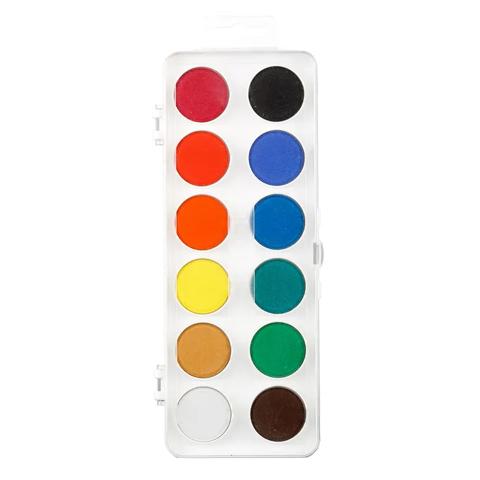 Hauptproduktbild Vodové barvy velké 172510 - 30 mm - 12 barev