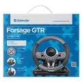 Lenkrad Defender FORSAGE GTR, 12, USB, schwarz-grau, mit Pedalen, Windows 98/2000 / ME / XP / VISTA / 7