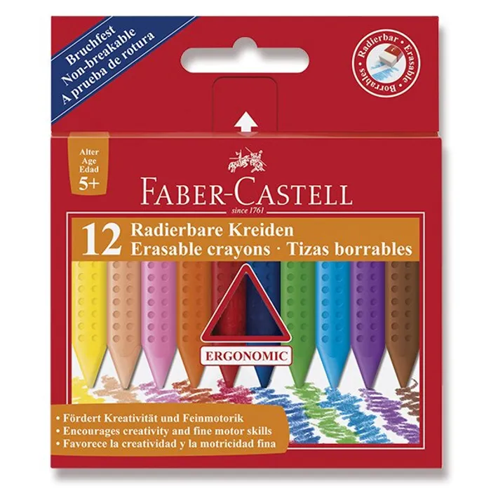Hauptproduktbild Voskové pastelky Faber-Castell 122520 Plastic Colour 12 barev