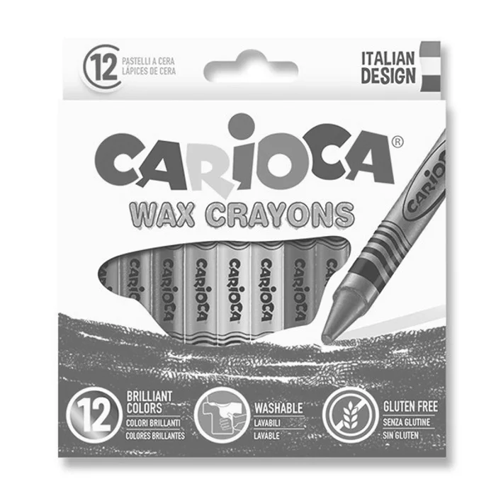 Hauptproduktbild Voskovky Carioca Wax Crayon 12 barev