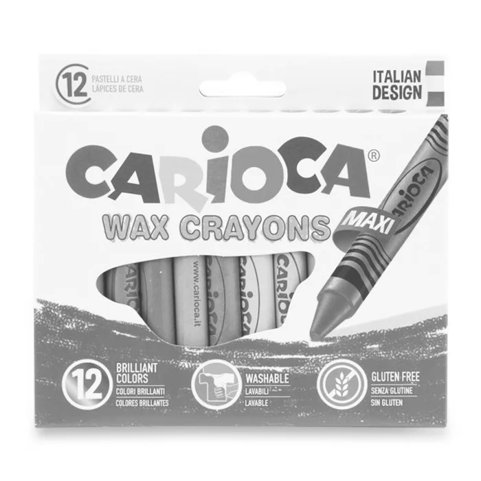 Hauptproduktbild Voskovky Carioca Wax Crayon Jumbo 12 barev