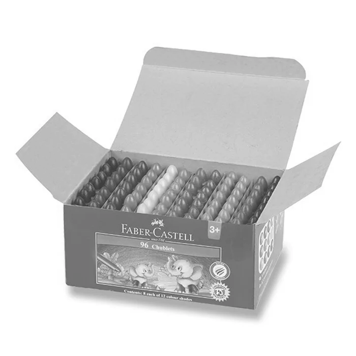 Hauptproduktbild Voskovky Faber-Castell Chublets Jumbo 96 ks, 12 barev