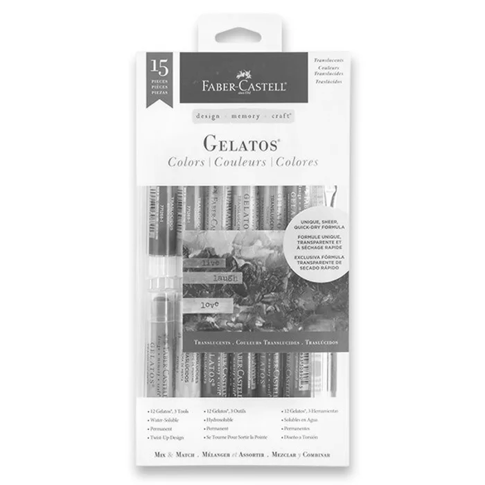 Hauptproduktbild Voskovky Faber-Castell Gelatos průsvitné barvy, 15 ks