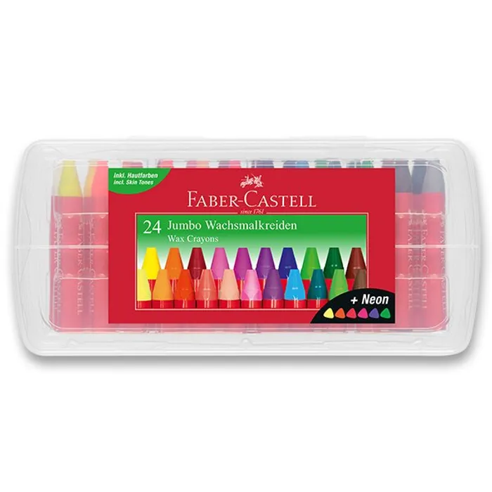 Hauptproduktbild Voskovky Faber-Castell trojhranné Jumbo 24 barev 120034