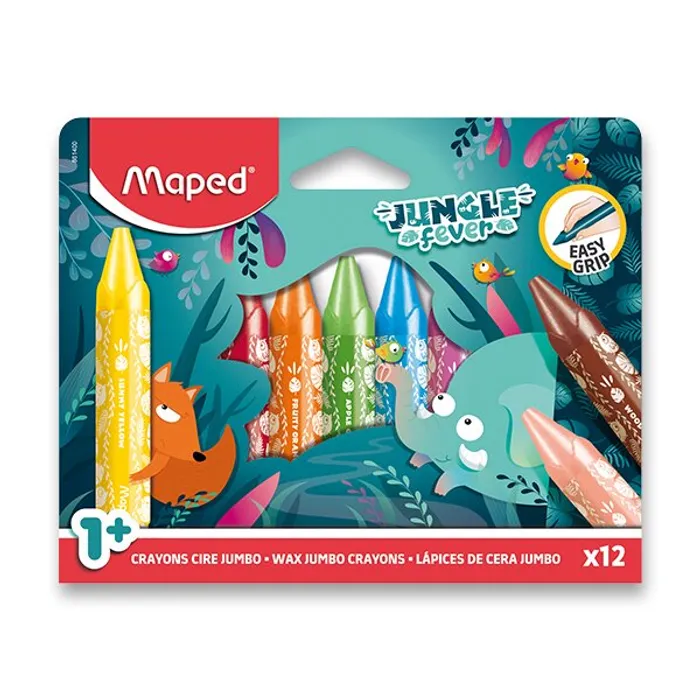 Hauptproduktbild Voskovky Maped Jungle Fever Jumbo 12 barev